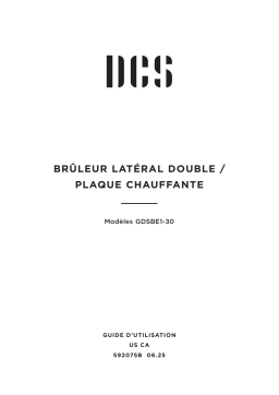 DCS GDSBE1-302-L Mode d'emploi