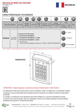 Sewosy KR1000-M Guide d'installation