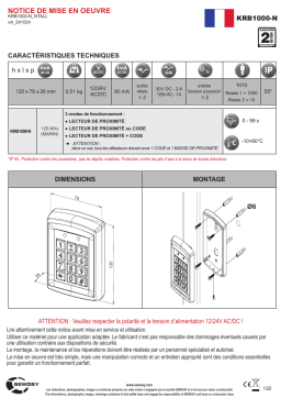 Sewosy KRB1000-N Guide d'installation