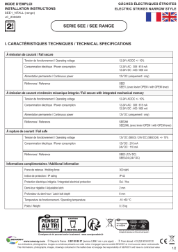 Sewosy SEE1 Guide d'installation