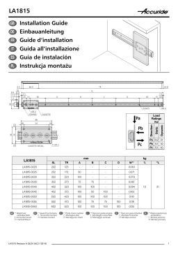Accuride LA1815 Guide d'installation