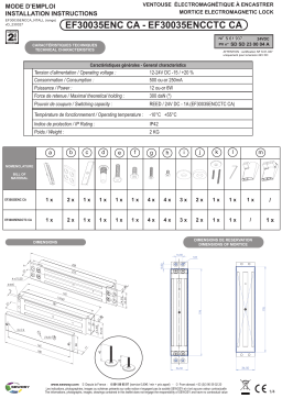 Sewosy EF30035ENC CA Guide d'installation