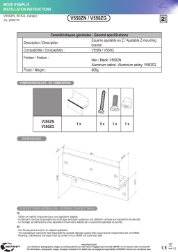 Sewosy V550ZN Guide d'installation