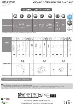 Sewosy EXT400CTCNF Guide d'installation