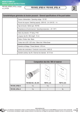 Sewosy PB19VB_6FBL-N Guide d'installation