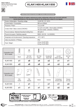 Sewosy KLAK1/400AS Guide d'installation