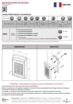 Sewosy KRB1000 Guide d'installation