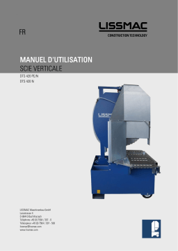 Lissmac DTS 420 N / PE-N Manuel du propriétaire