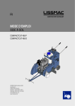 Lissmac COMPACTCUT 450 D+P Manuel du propri&eacute;taire