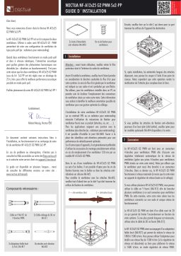 Noctua NF-A12x25 G2 PWM Sx2-PP Installation manuel