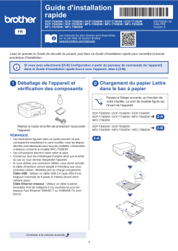 Brother MFC-T780DW Guide d'installation rapide