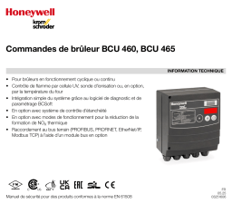 Kromschroder BCU 460, BCU 465 Fiche technique