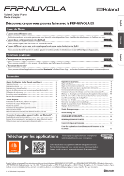 Roland FRP-NUVOLA EX Manuel du propriétaire