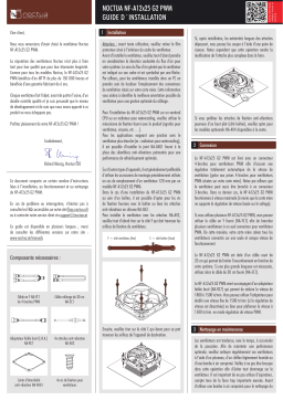 Noctua NF-A12x25 G2 PWM Installation manuel