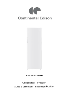 CONTINENTAL EDISON CECUF204NFWD Manuel utilisateur