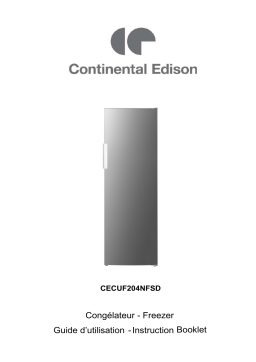 CONTINENTAL EDISON CECUF204NFSD Manuel utilisateur