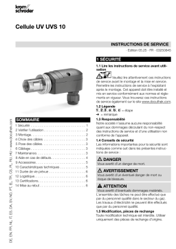 Kromschroder UVS 10 Mode d'emploi