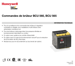 Kromschroder BCU 560, BCU 565 Fiche technique