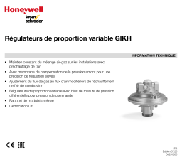 Kromschroder GIKH Fiche technique