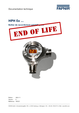 fafnir HPH Ex Manuel utilisateur