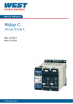 WEST Relay C 2PH 30A - 40A Manuel du propri&eacute;taire