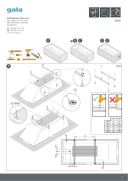 GALA Mitta Rectangular Installation manuel