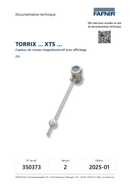 fafnir TORRIX XTS Manuel utilisateur