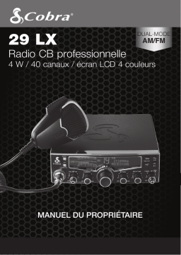 Cobra 29 LX Manuel du propriétaire