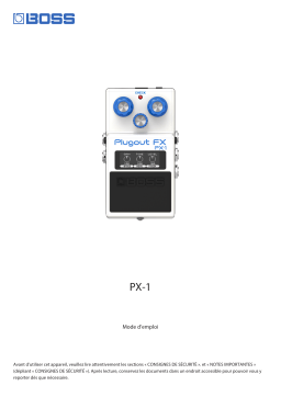 Boss PX-1 Manuel du propriétaire