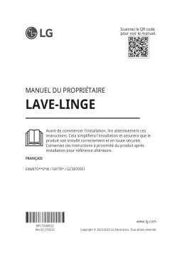 LG F4WR7009S2W Manuel utilisateur