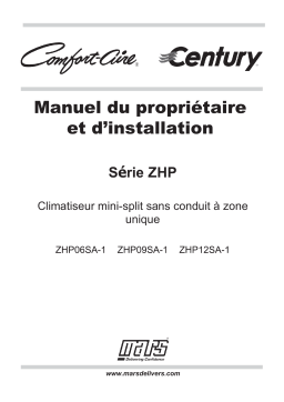 Century ZHP09SA-1 Manuel utilisateur