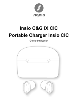 Signia Insio C&G 5IX CIC Mode d'emploi