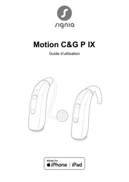 Signia Motion C&G P 1IX Mode d'emploi