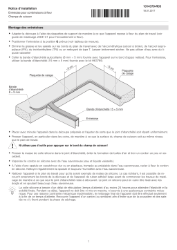 V-ZUG Combination base kit Installation manuel