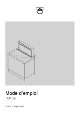 V-ZUG DSTS Manuel utilisateur