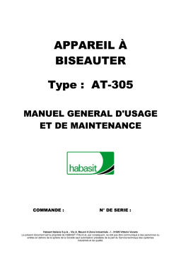 Habasit AT-305 Manuel du propriétaire
