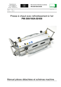 Habasit PM-309 160A-B 458 Manuel utilisateur