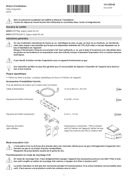 V-ZUG DSTS Installation manuel
