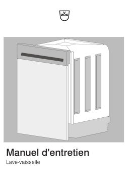 V-ZUG AdoraDish V2000 V Manuel utilisateur