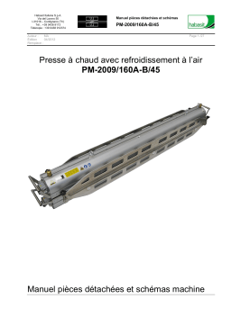 Habasit PM-2009 160A-B 45 Manuel utilisateur