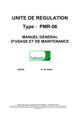 Habasit PMR-06 Manuel du propriétaire