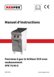 Redfox SPB 70/40 G Manuel utilisateur