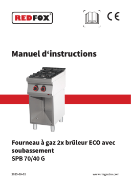 Redfox SPB 70/40 G Manuel utilisateur