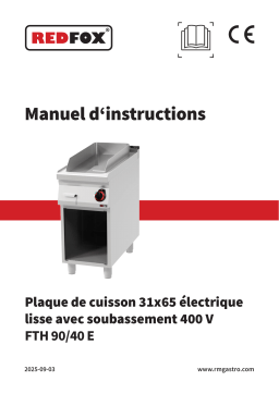 Redfox FTH 90/40 E Manuel utilisateur