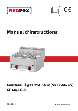 Redfox SP 60/2 GLS Manuel utilisateur