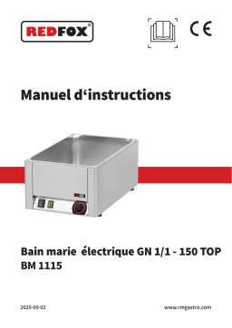 Redfox BM 1115 Manuel utilisateur