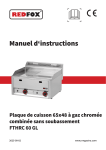 Redfox FTHRC 60 GL Manuel utilisateur