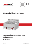Redfox SP 62 GLS Manuel utilisateur