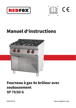Redfox SP 70/80 G Manuel utilisateur