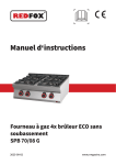 Redfox SPB 70/08 G Manuel utilisateur